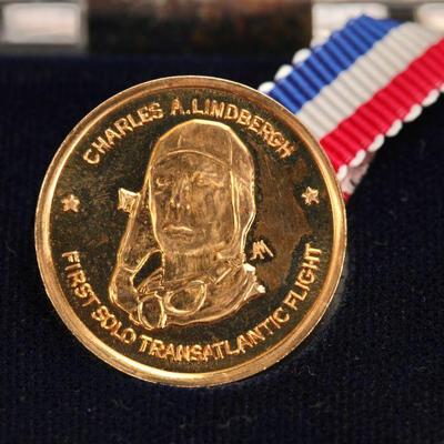 14 KT solid gold Charles Lindbergh commem. coin