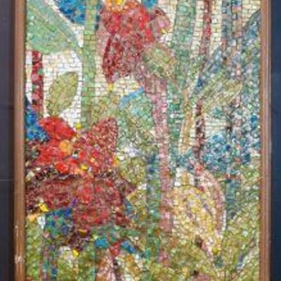 7 ft tall Mid-Century Wall Mosaic from Hawaii