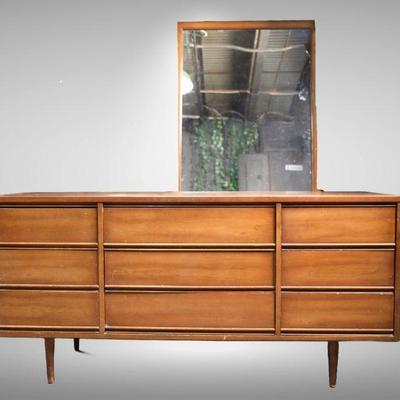 MCM Dixie dresser with vanity mirror