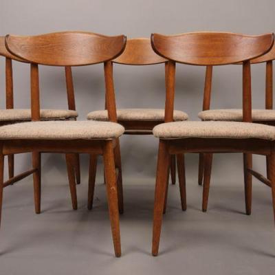 Sale Photo Thumbnail #143: Birch Craft Mid-Century Modern chairs ( 5 of 10) Lot #2