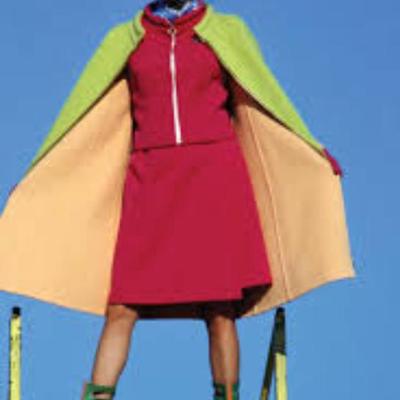 1960's Emilio Pucci for Braniff Airlines Reversible stewardess coat Gemini IV