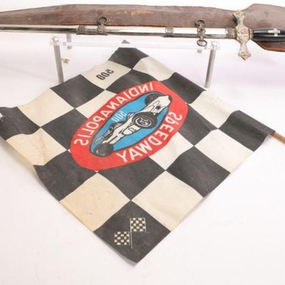 Sword & Indy 500 flag
