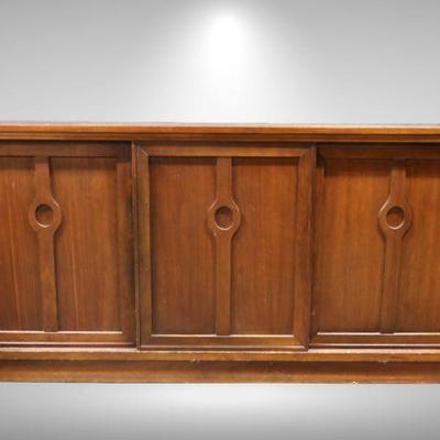 MCM buffet/ console cabinet with sliding doors