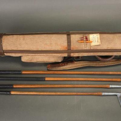 Antique wooden golf clubs archive