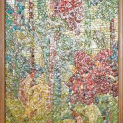 7 ft tall Mid-Century Wall Mosaic from Hawaii #2