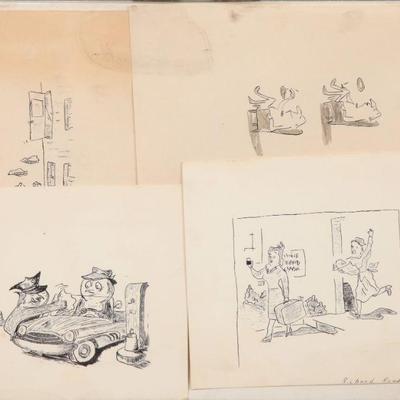 Original cartoon sketches