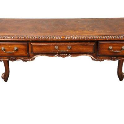 Chippendale carved executive desk