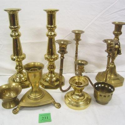 solid Brass candle holders