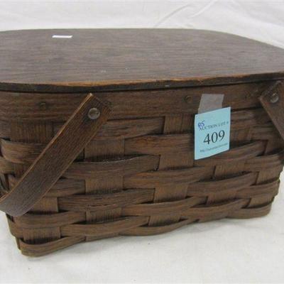 oak slat picnic basket
