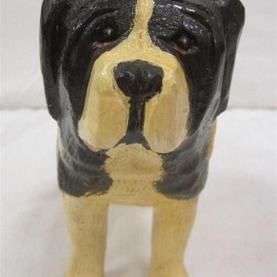 carved wood dog