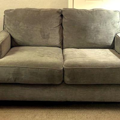 Ashley furniture grey green loveseat