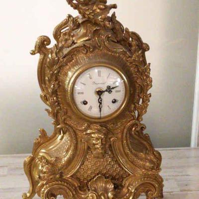 Imperial brass mantel clock