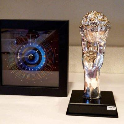 925 zadok arts hand of israel world clock