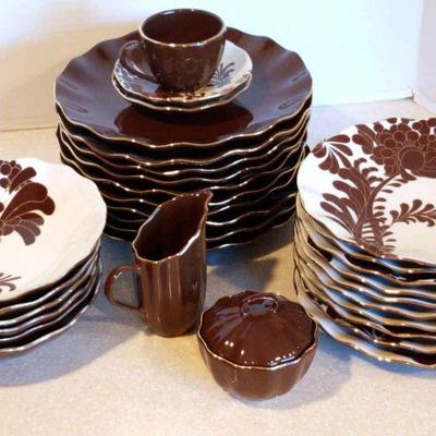 Kate spade brown white dishware