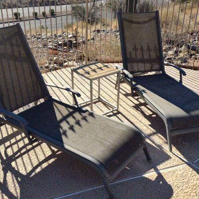 Metal mesh patio chairs
