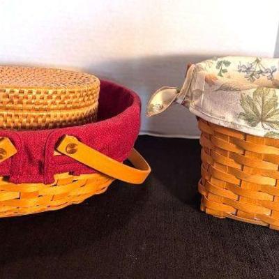 Longaberger weaved baskets