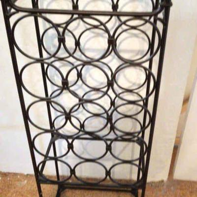 15 bottle heavy metal wine rack