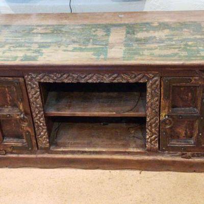 Very rustic mexican media cabinet