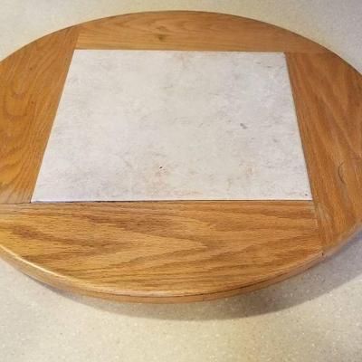 Oak lazy susan
