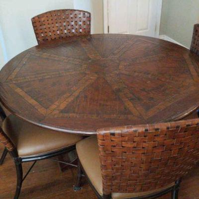 Pretty rustic table chairs