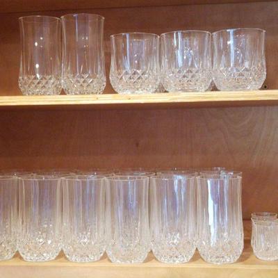 Longchamp cristal d arques cut glassware