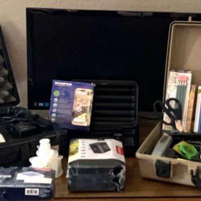 Pelican briefcase office supplies & aoc monitor