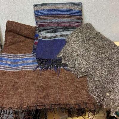 Three cold weather shawls