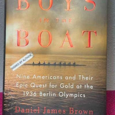 Author signed the boys in the boat"