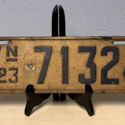 1923 washington state license plate