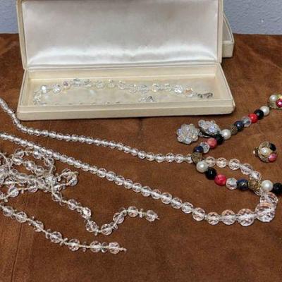 Vintage necklaces aurora borealis other