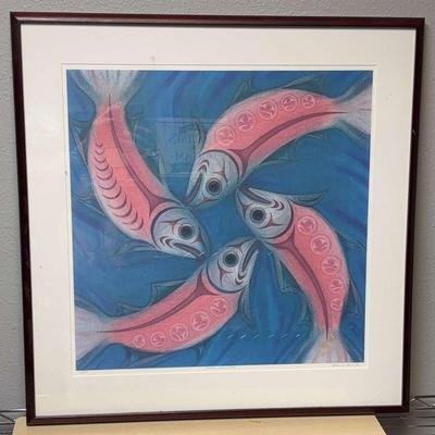1996 susan point signed print homecoming"