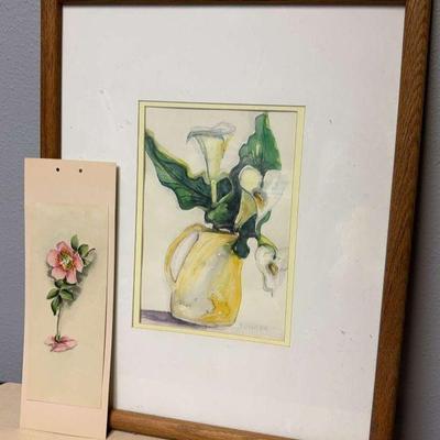 J bowlby signed watercolor