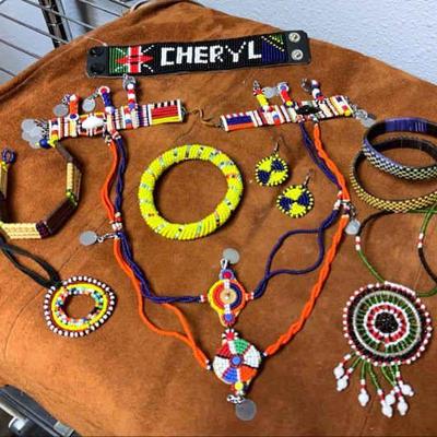 Masai tribe beaded jewelry