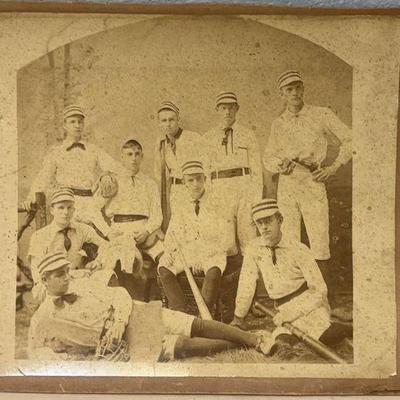 Antique baseball team photograph