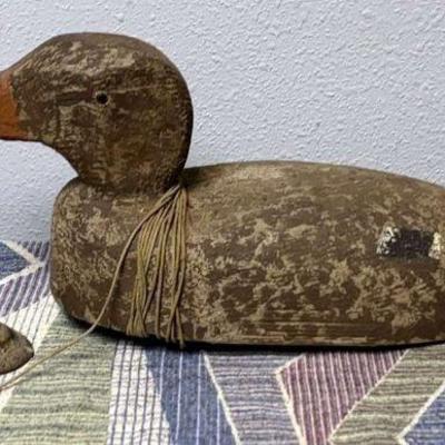 Vintage wooden duck decoy
