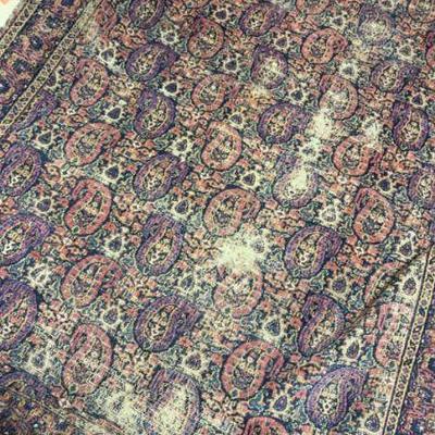 Vintage woven wool rug