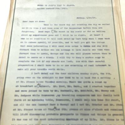 1919 trip to france notes paris peace conference