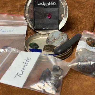 Ruby rough stones & other polished pieces