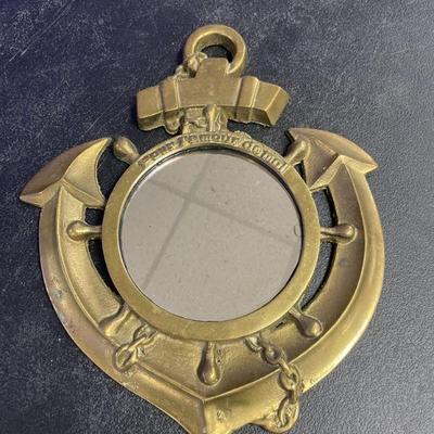 HEAVY BRASS MIRROR