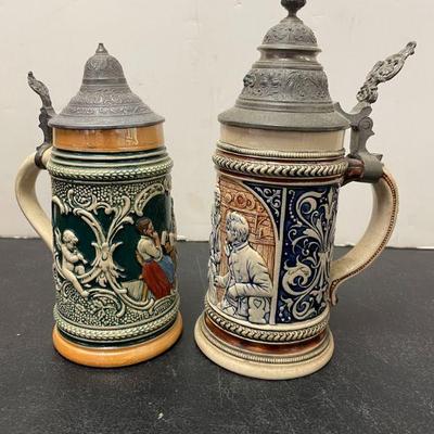 LIDDED TANKARDS