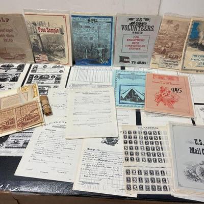 CIVIL WAR RE-ENACTMENT EPHEMERA