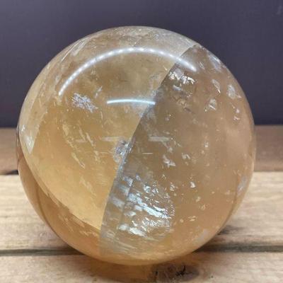 HONEY CALCITE SPHERE