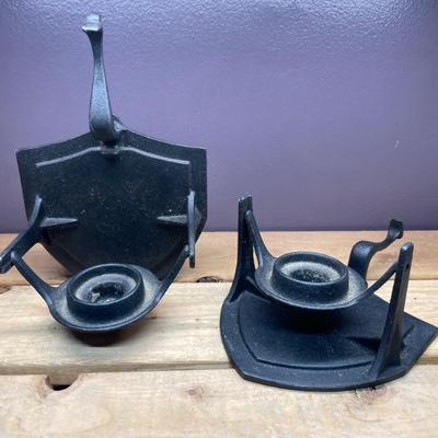 WALL/TABLE SWIVEL CAST CANDLEHOLDERS
