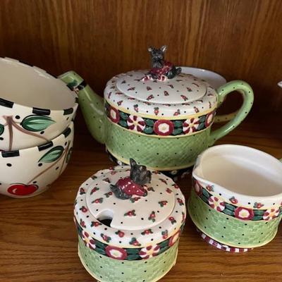Tea pot collection 
MARY ENGLEBRIGHT 