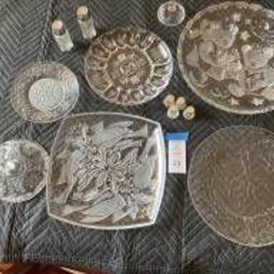 Vintage Glass Platters And More