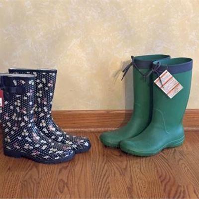 Ladies Croc Freesail & Merona Rain Boots .jpg