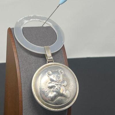 25 Sterling Silver Baby Rattle 24g