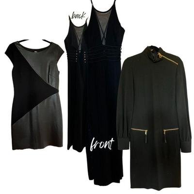 62 Three Black Vintage Dresses