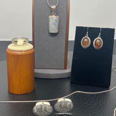 52 Sterling Silver Chains & Pendant MORE	