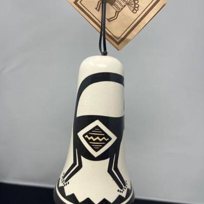 49 Nevlyn Eckerman Handpainted Pottery Bell - Issue
